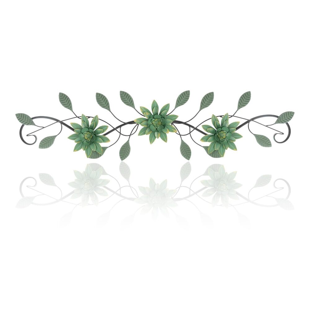 7813 Metal Wall Art Modern Minimalist Metal Flowers Indoor Decor Horizontal